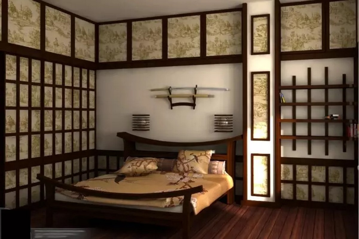 Спальня в Японском стиле